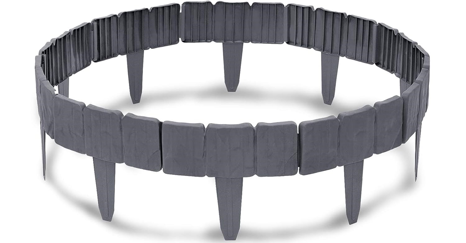 záhradné obrúbniky - kamenný vzhľad